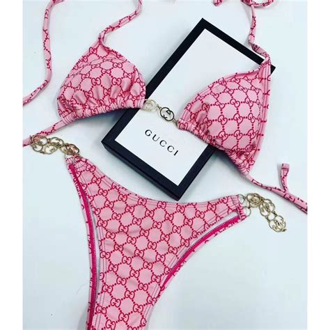 pink gucci bikini set|Gucci Bikini Sets for Women .